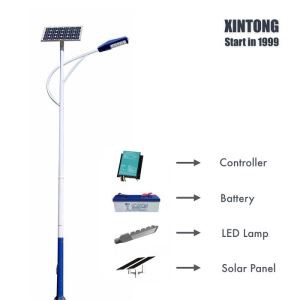 8M 50W Solar Powered Street Light