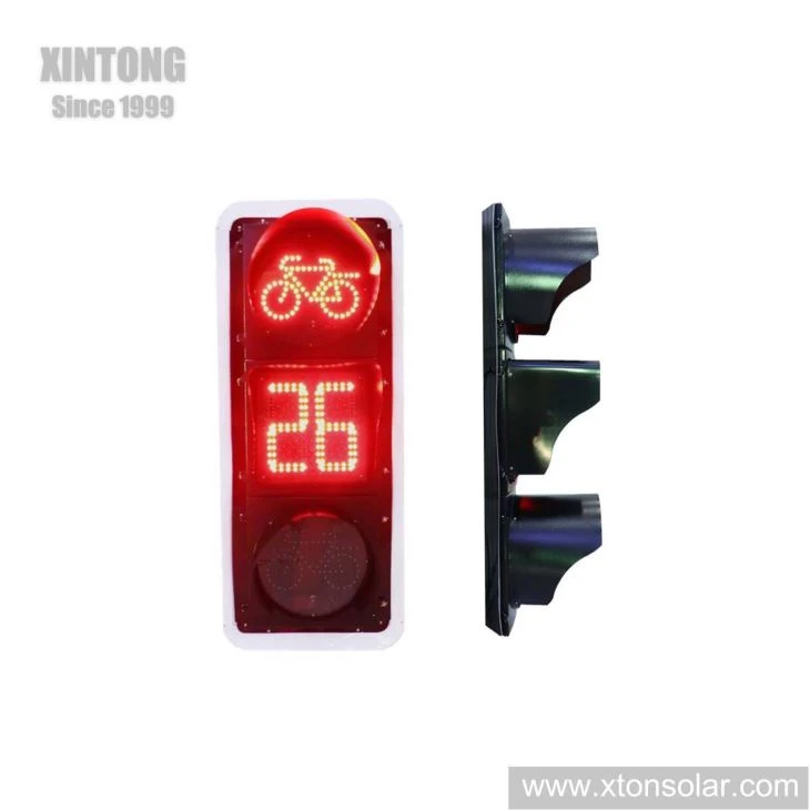 200/300/400mm Intelligent LED Traffic Signal Light With Countdown Timer