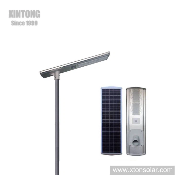 70W Integrated All In One Outdoor Solar LED Street Lamp Housing Aluminum